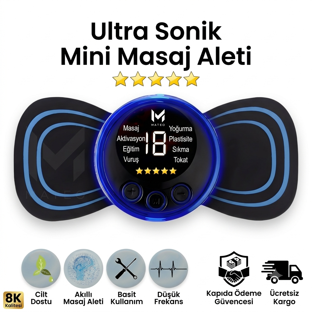 EMS Masaj Aleti 18 Kademeli
