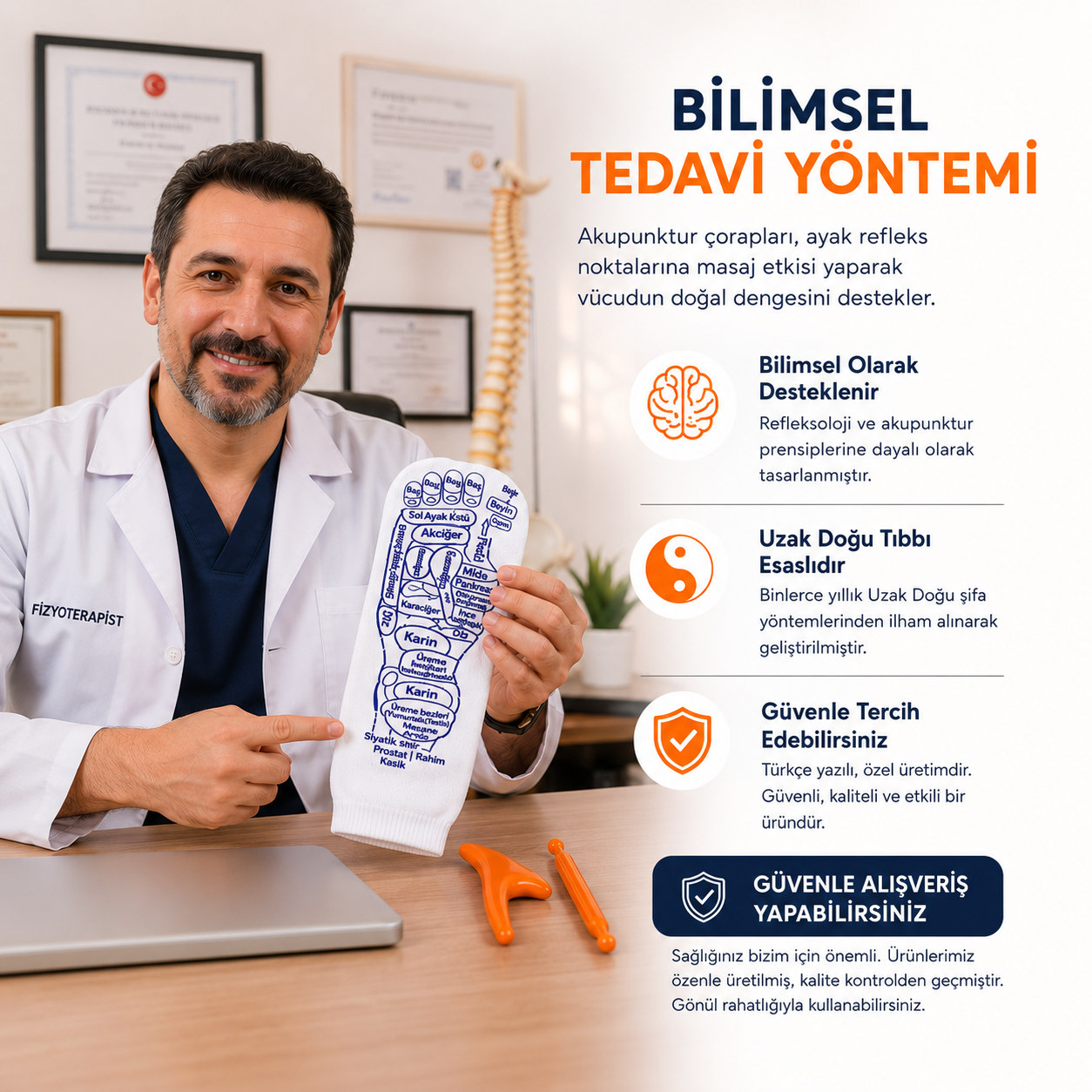 Refleksoloji Masaj Ağrı Çorabı